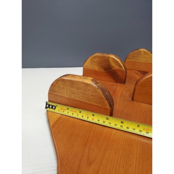 Vintage wooden Shelf, 4 Tiers Wall hanging, Handmade Home decor, Curio Display, - Picture 8 of 10